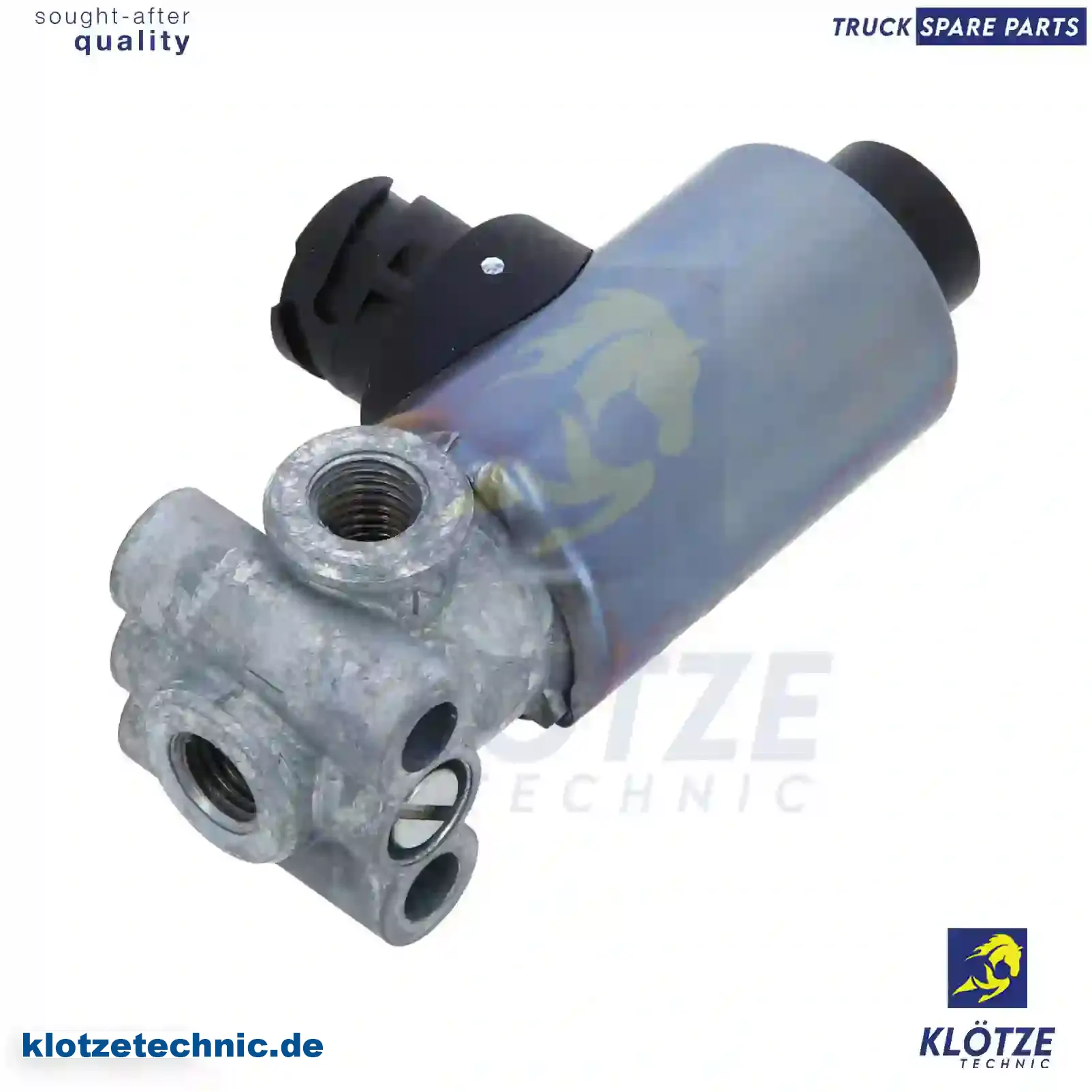 Solenoid Valve 1440446, 1934966, , , ,, 1440446, 1934966, , , , || Klötze Technic Spare Part | Engine, Accelerator Pedal, Camshaft, Connecting Rod, Crankcase, Crankshaft, Cylinder Head, Engine Suspension Mountings, Exhaust Manifold, Exhaust Gas Recirculation, Filter Kits, Flywheel Housing, General Overhaul Kits, Engine, Intake Manifold, Oil Cleaner, Oil Cooler, Oil Filter, Oil Pump, Oil Sump, Piston & Liner, Sensor & Switch, Timing Case, Turbocharger, Cooling System, Belt Tensioner, Coolant Filter, Coolant Pipe, Corrosion Prevention Agent, Drive, Expansion Tank, Fan, Intercooler, Monitors & Gauges, Radiator, Thermostat, V-Belt / Timing belt, Water Pump, Fuel System, Electronical Injector Unit, Feed Pump, Fuel Filter, cpl., Fuel Gauge Sender,  Fuel Line, Fuel Pump, Fuel Tank, Injection Line Kit, Injection Pump, Exhaust System, Clutch & Pedal, Gearbox, Propeller Shaft, Axles, Brake System, Hubs & Wheels, Suspension, Leaf Spring, Universal Parts / Accessories, Steering, Electrical System, Cabin