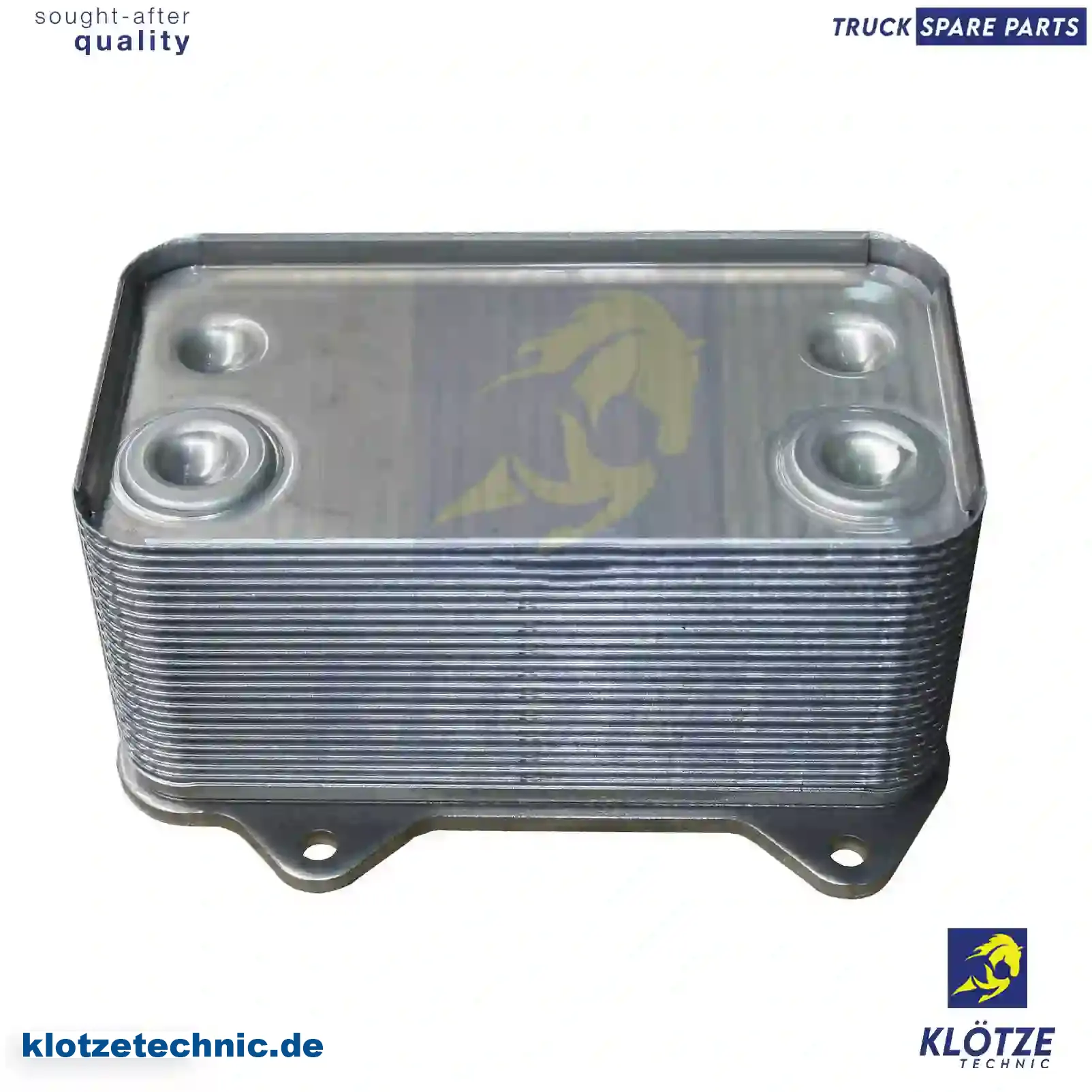 Oil Cooler 1387035, 1667565, ZG01676-0008, 1387035, 1667565, ZG01676-0008 || Klötze Technic Spare Part | Engine, Accelerator Pedal, Camshaft, Connecting Rod, Crankcase, Crankshaft, Cylinder Head, Engine Suspension Mountings, Exhaust Manifold, Exhaust Gas Recirculation, Filter Kits, Flywheel Housing, General Overhaul Kits, Engine, Intake Manifold, Oil Cleaner, Oil Cooler, Oil Filter, Oil Pump, Oil Sump, Piston & Liner, Sensor & Switch, Timing Case, Turbocharger, Cooling System, Belt Tensioner, Coolant Filter, Coolant Pipe, Corrosion Prevention Agent, Drive, Expansion Tank, Fan, Intercooler, Monitors & Gauges, Radiator, Thermostat, V-Belt / Timing belt, Water Pump, Fuel System, Electronical Injector Unit, Feed Pump, Fuel Filter, cpl., Fuel Gauge Sender,  Fuel Line, Fuel Pump, Fuel Tank, Injection Line Kit, Injection Pump, Exhaust System, Clutch & Pedal, Gearbox, Propeller Shaft, Axles, Brake System, Hubs & Wheels, Suspension, Leaf Spring, Universal Parts / Accessories, Steering, Electrical System, Cabin