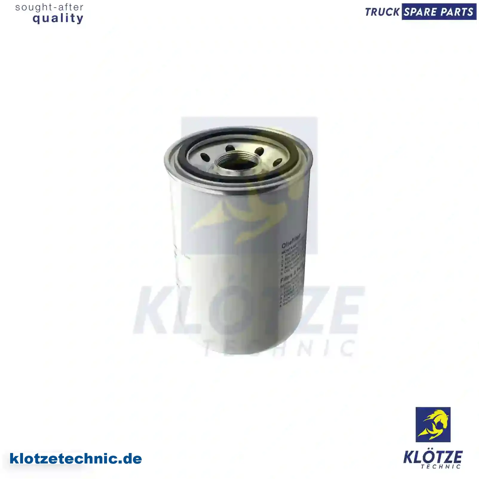 Oil Filter 1331057, 1345332, ZG01705-0008, 1331057, 1345332, ZG01705-0008 || Klötze Technic Spare Part | Engine, Accelerator Pedal, Camshaft, Connecting Rod, Crankcase, Crankshaft, Cylinder Head, Engine Suspension Mountings, Exhaust Manifold, Exhaust Gas Recirculation, Filter Kits, Flywheel Housing, General Overhaul Kits, Engine, Intake Manifold, Oil Cleaner, Oil Cooler, Oil Filter, Oil Pump, Oil Sump, Piston & Liner, Sensor & Switch, Timing Case, Turbocharger, Cooling System, Belt Tensioner, Coolant Filter, Coolant Pipe, Corrosion Prevention Agent, Drive, Expansion Tank, Fan, Intercooler, Monitors & Gauges, Radiator, Thermostat, V-Belt / Timing belt, Water Pump, Fuel System, Electronical Injector Unit, Feed Pump, Fuel Filter, cpl., Fuel Gauge Sender,  Fuel Line, Fuel Pump, Fuel Tank, Injection Line Kit, Injection Pump, Exhaust System, Clutch & Pedal, Gearbox, Propeller Shaft, Axles, Brake System, Hubs & Wheels, Suspension, Leaf Spring, Universal Parts / Accessories, Steering, Electrical System, Cabin