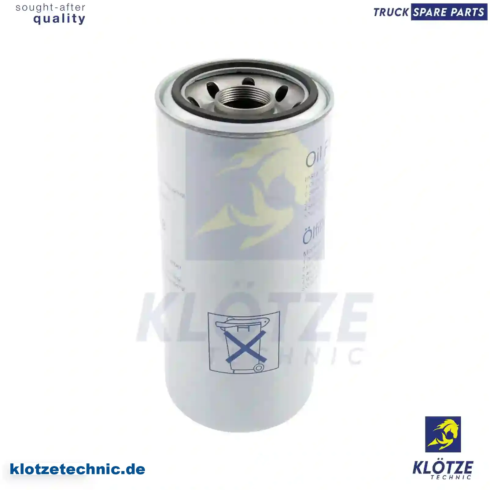 Oil filter 1310901, 1529643, 10151830, ZG01708-0008, 1310901, 1529643, 10151830, ZG01708-0008 || Klötze Technic Spare Part | Engine, Accelerator Pedal, Camshaft, Connecting Rod, Crankcase, Crankshaft, Cylinder Head, Engine Suspension Mountings, Exhaust Manifold, Exhaust Gas Recirculation, Filter Kits, Flywheel Housing, General Overhaul Kits, Engine, Intake Manifold, Oil Cleaner, Oil Cooler, Oil Filter, Oil Pump, Oil Sump, Piston & Liner, Sensor & Switch, Timing Case, Turbocharger, Cooling System, Belt Tensioner, Coolant Filter, Coolant Pipe, Corrosion Prevention Agent, Drive, Expansion Tank, Fan, Intercooler, Monitors & Gauges, Radiator, Thermostat, V-Belt / Timing belt, Water Pump, Fuel System, Electronical Injector Unit, Feed Pump, Fuel Filter, cpl., Fuel Gauge Sender,  Fuel Line, Fuel Pump, Fuel Tank, Injection Line Kit, Injection Pump, Exhaust System, Clutch & Pedal, Gearbox, Propeller Shaft, Axles, Brake System, Hubs & Wheels, Suspension, Leaf Spring, Universal Parts / Accessories, Steering, Electrical System, Cabin