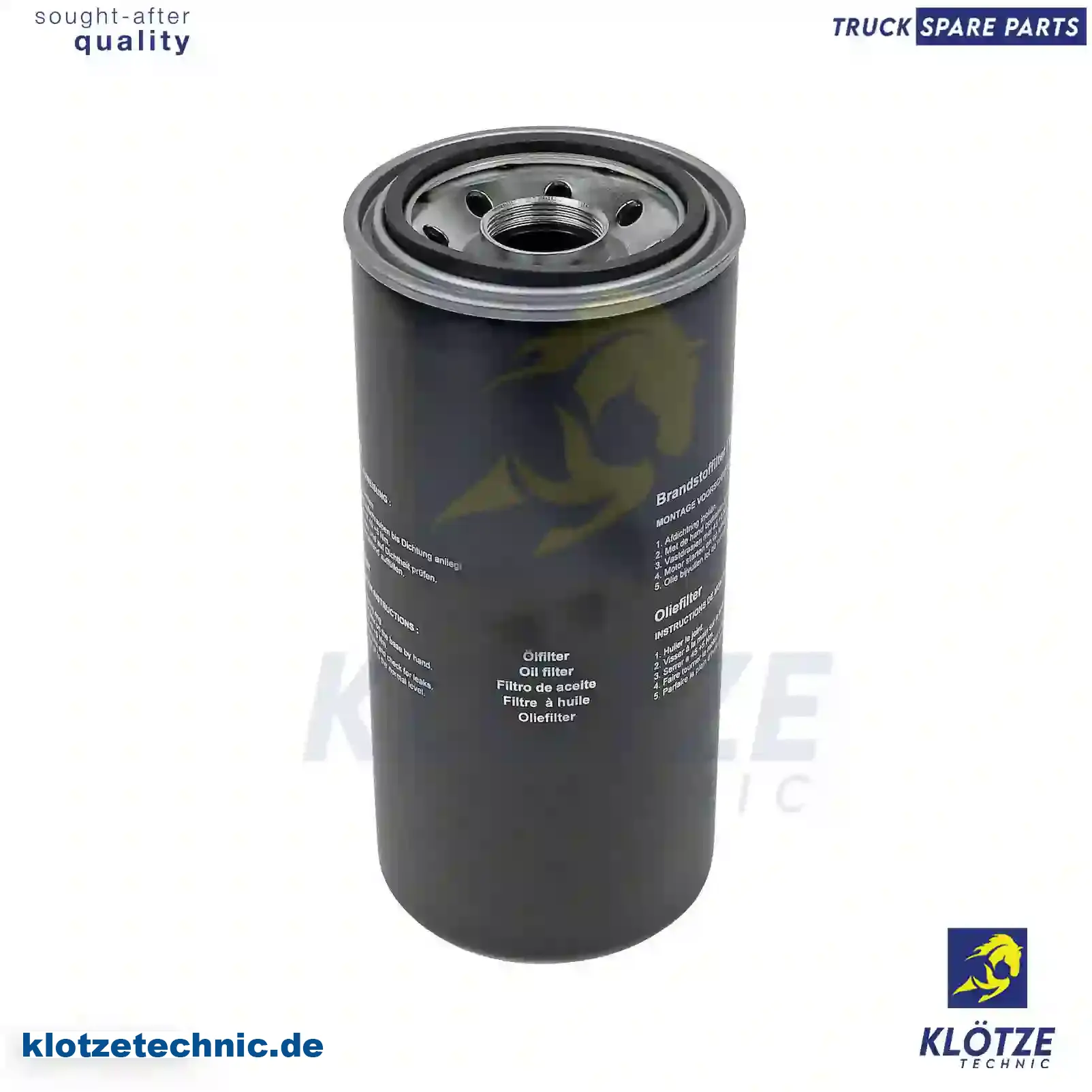 Oil Filter 1327672, 1529644, 1327672, 1529644 || Klötze Technic Spare Part | Engine, Accelerator Pedal, Camshaft, Connecting Rod, Crankcase, Crankshaft, Cylinder Head, Engine Suspension Mountings, Exhaust Manifold, Exhaust Gas Recirculation, Filter Kits, Flywheel Housing, General Overhaul Kits, Engine, Intake Manifold, Oil Cleaner, Oil Cooler, Oil Filter, Oil Pump, Oil Sump, Piston & Liner, Sensor & Switch, Timing Case, Turbocharger, Cooling System, Belt Tensioner, Coolant Filter, Coolant Pipe, Corrosion Prevention Agent, Drive, Expansion Tank, Fan, Intercooler, Monitors & Gauges, Radiator, Thermostat, V-Belt / Timing belt, Water Pump, Fuel System, Electronical Injector Unit, Feed Pump, Fuel Filter, cpl., Fuel Gauge Sender,  Fuel Line, Fuel Pump, Fuel Tank, Injection Line Kit, Injection Pump, Exhaust System, Clutch & Pedal, Gearbox, Propeller Shaft, Axles, Brake System, Hubs & Wheels, Suspension, Leaf Spring, Universal Parts / Accessories, Steering, Electrical System, Cabin