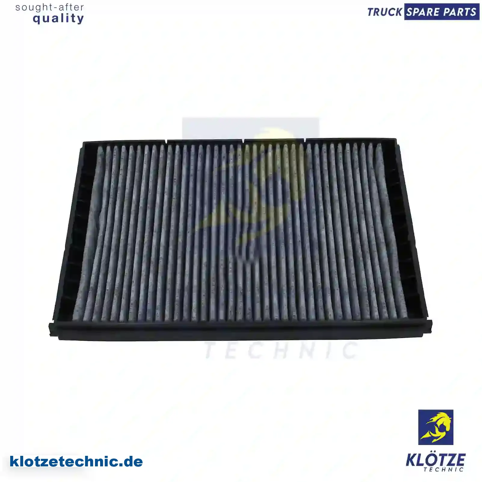 Cabin Air Filter, Activated Carbon 1953596, 1953596 || Klötze Technic Spare Part | Engine, Accelerator Pedal, Camshaft, Connecting Rod, Crankcase, Crankshaft, Cylinder Head, Engine Suspension Mountings, Exhaust Manifold, Exhaust Gas Recirculation, Filter Kits, Flywheel Housing, General Overhaul Kits, Engine, Intake Manifold, Oil Cleaner, Oil Cooler, Oil Filter, Oil Pump, Oil Sump, Piston & Liner, Sensor & Switch, Timing Case, Turbocharger, Cooling System, Belt Tensioner, Coolant Filter, Coolant Pipe, Corrosion Prevention Agent, Drive, Expansion Tank, Fan, Intercooler, Monitors & Gauges, Radiator, Thermostat, V-Belt / Timing belt, Water Pump, Fuel System, Electronical Injector Unit, Feed Pump, Fuel Filter, cpl., Fuel Gauge Sender,  Fuel Line, Fuel Pump, Fuel Tank, Injection Line Kit, Injection Pump, Exhaust System, Clutch & Pedal, Gearbox, Propeller Shaft, Axles, Brake System, Hubs & Wheels, Suspension, Leaf Spring, Universal Parts / Accessories, Steering, Electrical System, Cabin