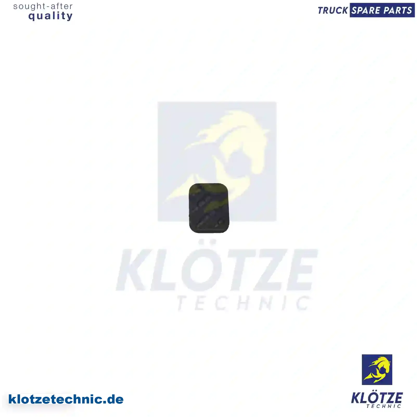 Pedal rubber, 1405405, 5010269306, ZG40021-0008 || Klötze Technic Spare Part | Engine, Accelerator Pedal, Camshaft, Connecting Rod, Crankcase, Crankshaft, Cylinder Head, Engine Suspension Mountings, Exhaust Manifold, Exhaust Gas Recirculation, Filter Kits, Flywheel Housing, General Overhaul Kits, Engine, Intake Manifold, Oil Cleaner, Oil Cooler, Oil Filter, Oil Pump, Oil Sump, Piston & Liner, Sensor & Switch, Timing Case, Turbocharger, Cooling System, Belt Tensioner, Coolant Filter, Coolant Pipe, Corrosion Prevention Agent, Drive, Expansion Tank, Fan, Intercooler, Monitors & Gauges, Radiator, Thermostat, V-Belt / Timing belt, Water Pump, Fuel System, Electronical Injector Unit, Feed Pump, Fuel Filter, cpl., Fuel Gauge Sender,  Fuel Line, Fuel Pump, Fuel Tank, Injection Line Kit, Injection Pump, Exhaust System, Clutch & Pedal, Gearbox, Propeller Shaft, Axles, Brake System, Hubs & Wheels, Suspension, Leaf Spring, Universal Parts / Accessories, Steering, Electrical System, Cabin