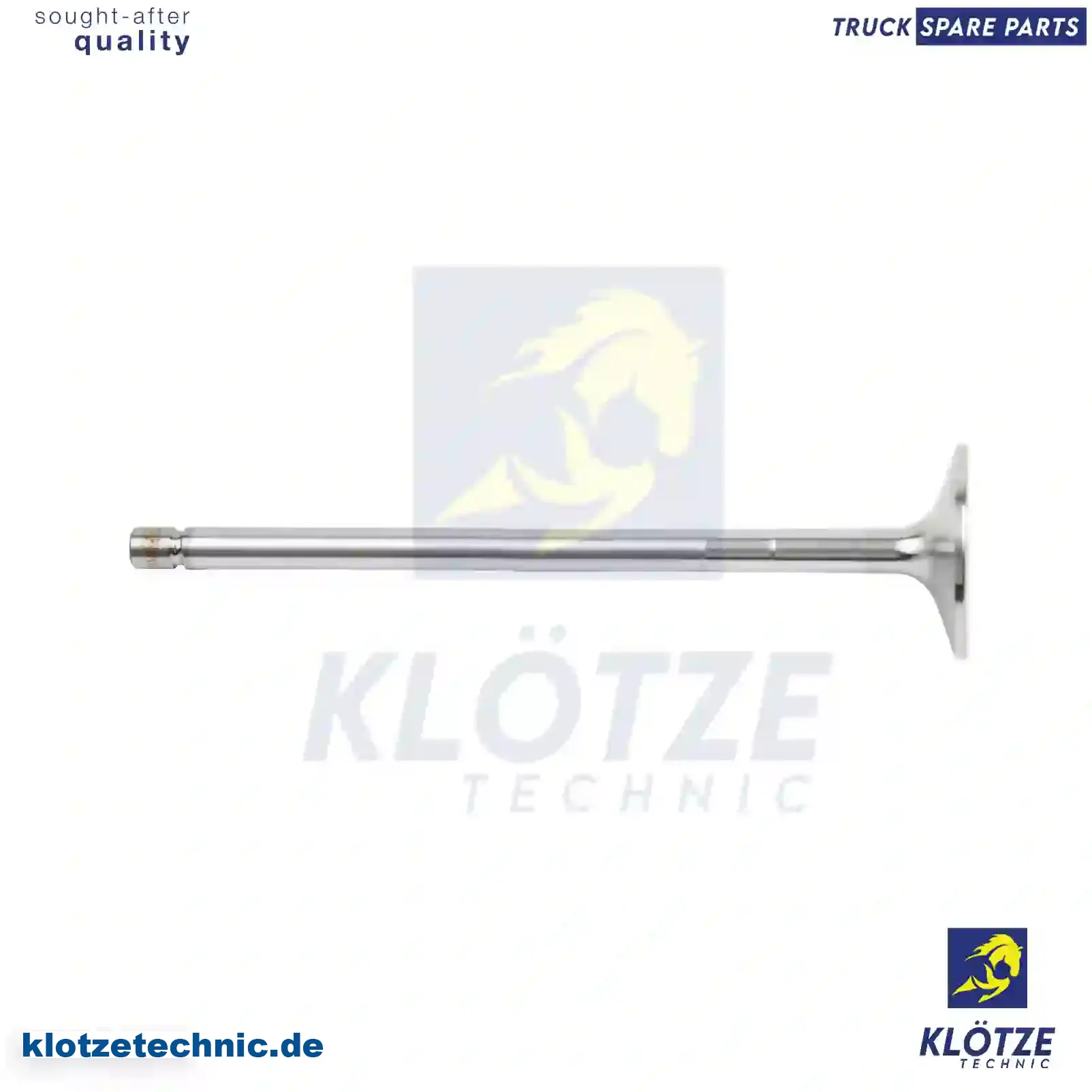 Intake valve, 20739057, 20739058, 24426433, || Klötze Technic Spare Part | Engine, Accelerator Pedal, Camshaft, Connecting Rod, Crankcase, Crankshaft, Cylinder Head, Engine Suspension Mountings, Exhaust Manifold, Exhaust Gas Recirculation, Filter Kits, Flywheel Housing, General Overhaul Kits, Engine, Intake Manifold, Oil Cleaner, Oil Cooler, Oil Filter, Oil Pump, Oil Sump, Piston & Liner, Sensor & Switch, Timing Case, Turbocharger, Cooling System, Belt Tensioner, Coolant Filter, Coolant Pipe, Corrosion Prevention Agent, Drive, Expansion Tank, Fan, Intercooler, Monitors & Gauges, Radiator, Thermostat, V-Belt / Timing belt, Water Pump, Fuel System, Electronical Injector Unit, Feed Pump, Fuel Filter, cpl., Fuel Gauge Sender,  Fuel Line, Fuel Pump, Fuel Tank, Injection Line Kit, Injection Pump, Exhaust System, Clutch & Pedal, Gearbox, Propeller Shaft, Axles, Brake System, Hubs & Wheels, Suspension, Leaf Spring, Universal Parts / Accessories, Steering, Electrical System, Cabin