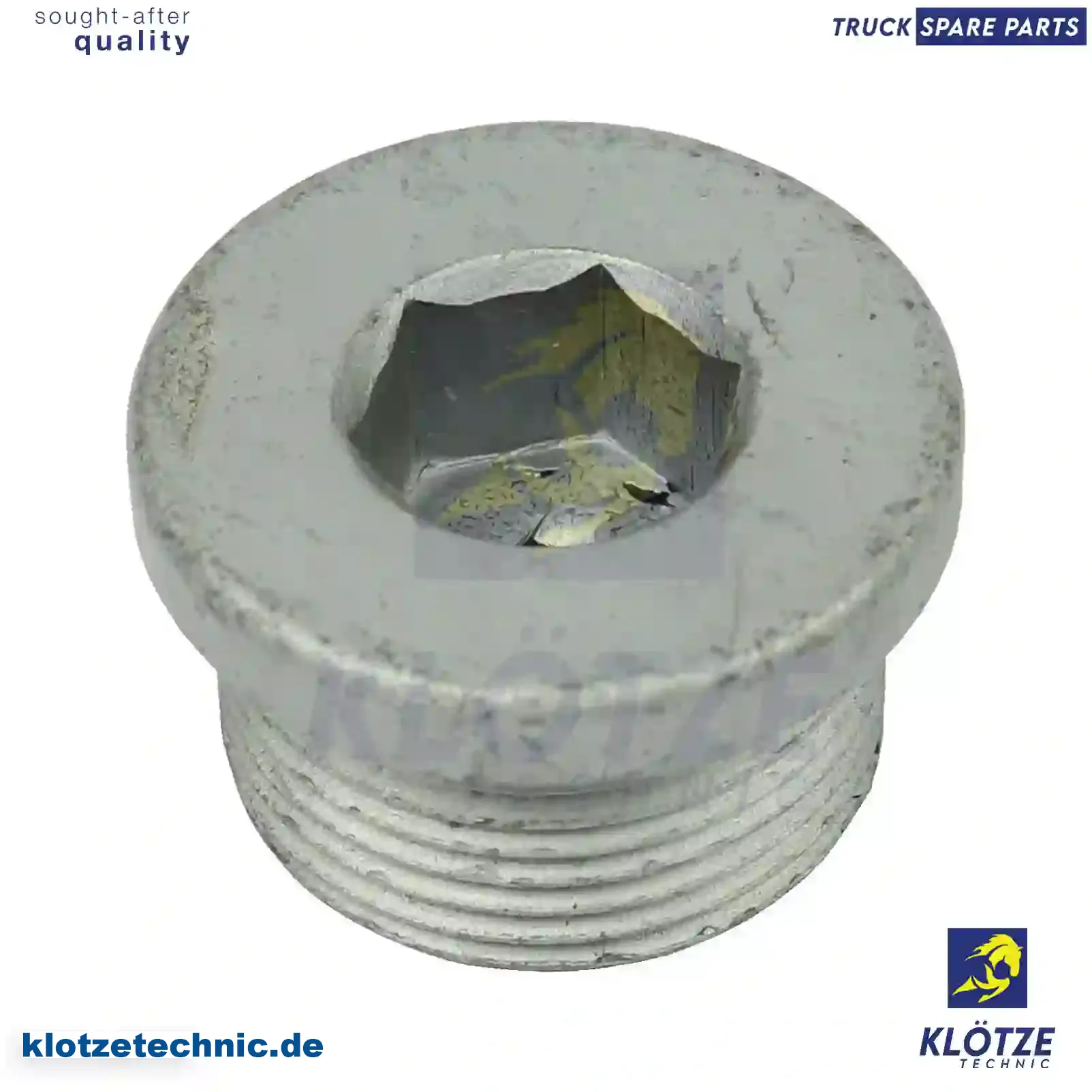 Oil drain plug, 5200523382, , || Klötze Technic Spare Part | Engine, Accelerator Pedal, Camshaft, Connecting Rod, Crankcase, Crankshaft, Cylinder Head, Engine Suspension Mountings, Exhaust Manifold, Exhaust Gas Recirculation, Filter Kits, Flywheel Housing, General Overhaul Kits, Engine, Intake Manifold, Oil Cleaner, Oil Cooler, Oil Filter, Oil Pump, Oil Sump, Piston & Liner, Sensor & Switch, Timing Case, Turbocharger, Cooling System, Belt Tensioner, Coolant Filter, Coolant Pipe, Corrosion Prevention Agent, Drive, Expansion Tank, Fan, Intercooler, Monitors & Gauges, Radiator, Thermostat, V-Belt / Timing belt, Water Pump, Fuel System, Electronical Injector Unit, Feed Pump, Fuel Filter, cpl., Fuel Gauge Sender,  Fuel Line, Fuel Pump, Fuel Tank, Injection Line Kit, Injection Pump, Exhaust System, Clutch & Pedal, Gearbox, Propeller Shaft, Axles, Brake System, Hubs & Wheels, Suspension, Leaf Spring, Universal Parts / Accessories, Steering, Electrical System, Cabin