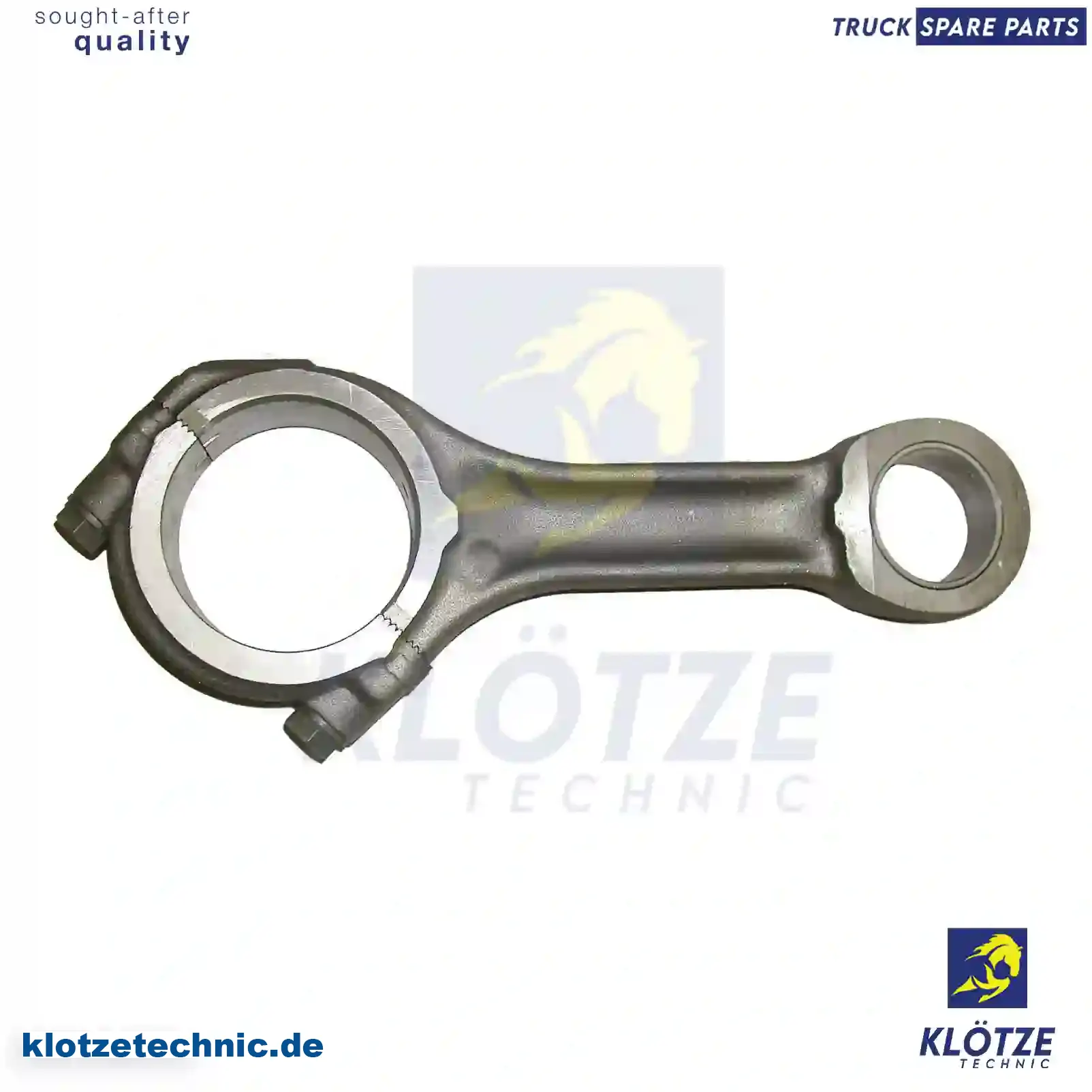 Connecting rod, conical head, 7420412200, 1547124, 20412200, 3184823 || Klötze Technic Spare Part | Engine, Accelerator Pedal, Camshaft, Connecting Rod, Crankcase, Crankshaft, Cylinder Head, Engine Suspension Mountings, Exhaust Manifold, Exhaust Gas Recirculation, Filter Kits, Flywheel Housing, General Overhaul Kits, Engine, Intake Manifold, Oil Cleaner, Oil Cooler, Oil Filter, Oil Pump, Oil Sump, Piston & Liner, Sensor & Switch, Timing Case, Turbocharger, Cooling System, Belt Tensioner, Coolant Filter, Coolant Pipe, Corrosion Prevention Agent, Drive, Expansion Tank, Fan, Intercooler, Monitors & Gauges, Radiator, Thermostat, V-Belt / Timing belt, Water Pump, Fuel System, Electronical Injector Unit, Feed Pump, Fuel Filter, cpl., Fuel Gauge Sender,  Fuel Line, Fuel Pump, Fuel Tank, Injection Line Kit, Injection Pump, Exhaust System, Clutch & Pedal, Gearbox, Propeller Shaft, Axles, Brake System, Hubs & Wheels, Suspension, Leaf Spring, Universal Parts / Accessories, Steering, Electrical System, Cabin