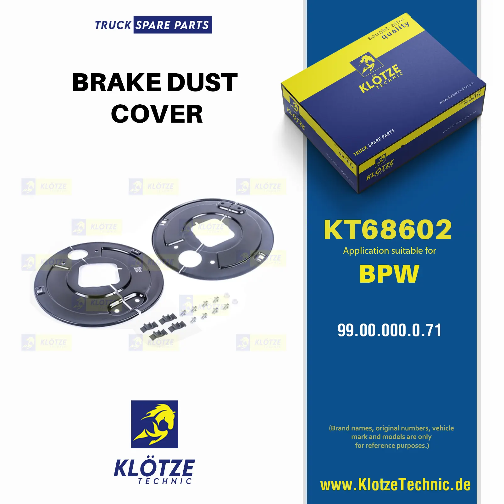 ,  || Klötze Technic Spare Part | Engine, Accelerator Pedal, Camshaft, Connecting Rod, Crankcase, Crankshaft, Cylinder Head, Engine Suspension Mountings, Exhaust Manifold, Exhaust Gas Recirculation, Filter Kits, Flywheel Housing, General Overhaul Kits, Engine, Intake Manifold, Oil Cleaner, Oil Cooler, Oil Filter, Oil Pump, Oil Sump, Piston & Liner, Sensor & Switch, Timing Case, Turbocharger, Cooling System, Belt Tensioner, Coolant Filter, Coolant Pipe, Corrosion Prevention Agent, Drive, Expansion Tank, Fan, Intercooler, Monitors & Gauges, Radiator, Thermostat, V-Belt / Timing belt, Water Pump, Fuel System, Electronical Injector Unit, Feed Pump, Fuel Filter, cpl., Fuel Gauge Sender,  Fuel Line, Fuel Pump, Fuel Tank, Injection Line Kit, Injection Pump, Exhaust System, Clutch & Pedal, Gearbox, Propeller Shaft, Axles, Brake System, Hubs & Wheels, Suspension, Leaf Spring, Universal Parts / Accessories, Steering, Electrical System, Cabin